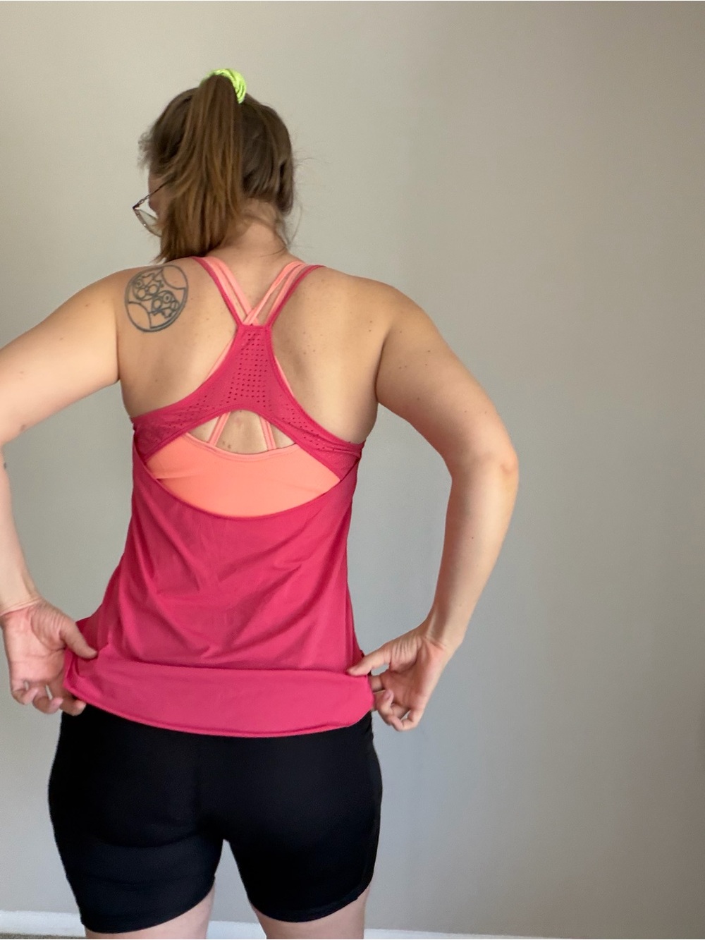 lululemon athletica Pink Racerback Tank Top